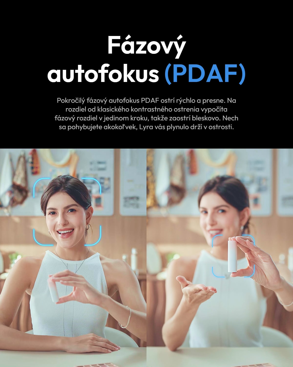 Hollyland Lyra – Fázový autofokus PDAF