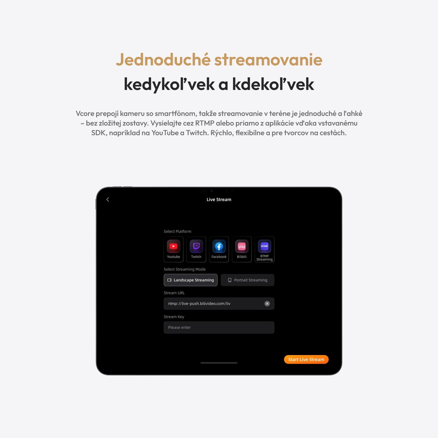 Hollyland Vcore – Stream odkiaľkoľvek
