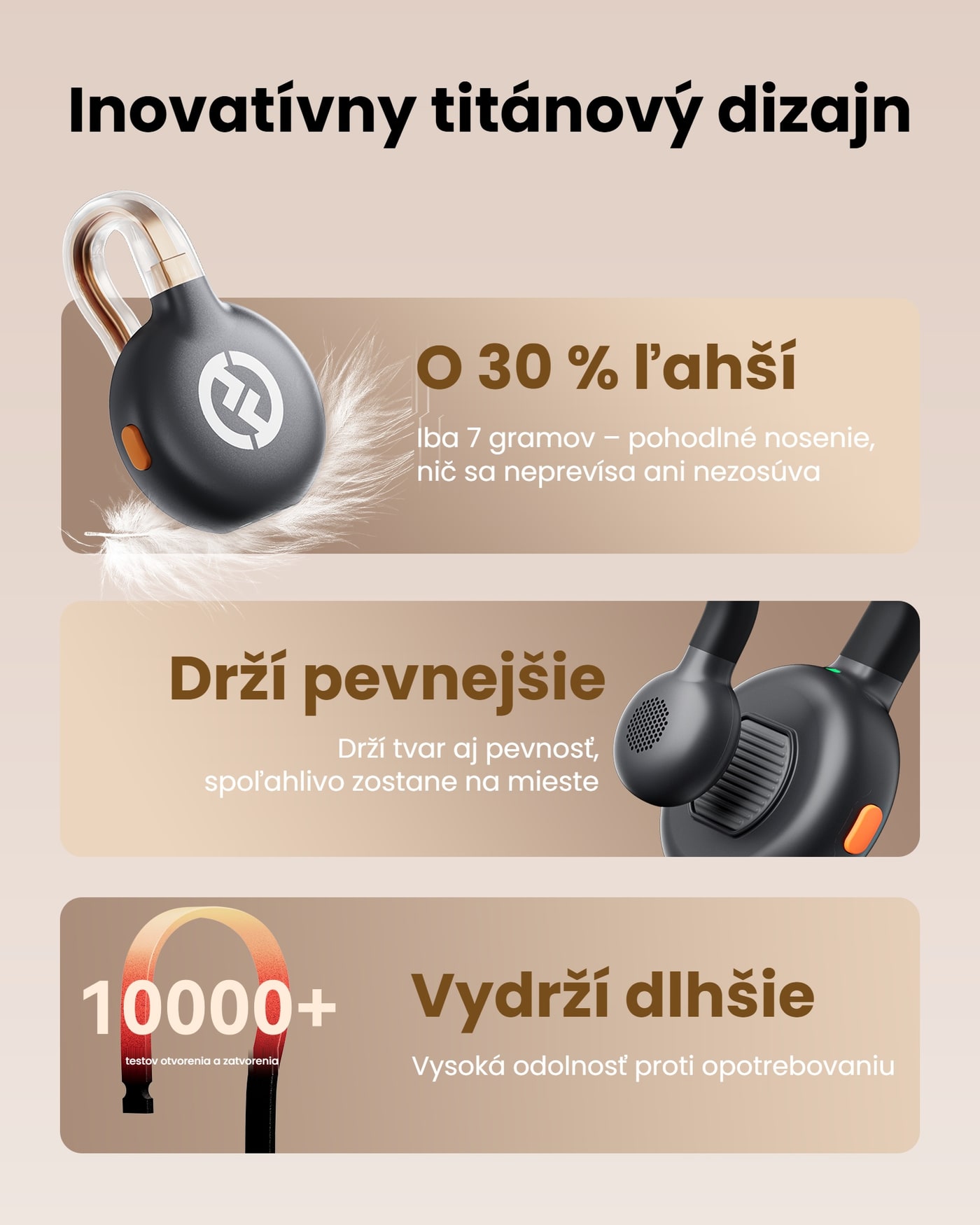 Hollyland LARK M2S vysielač (Space Gray) – Titánový dizajn