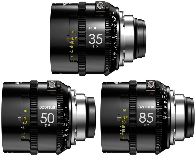 DZOFILM Vespid Prime2 – súprava 35/50/85 mm PL, metrická