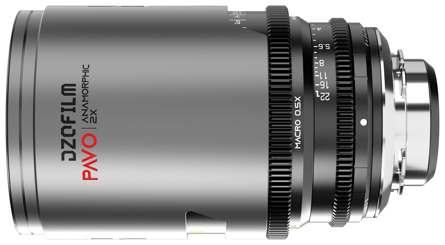 DZOFILM Pavo Macro 65 mm T2,8 anamorfný 2× – Neutral, PL/EF, stopová stupnica – Bajonet PL