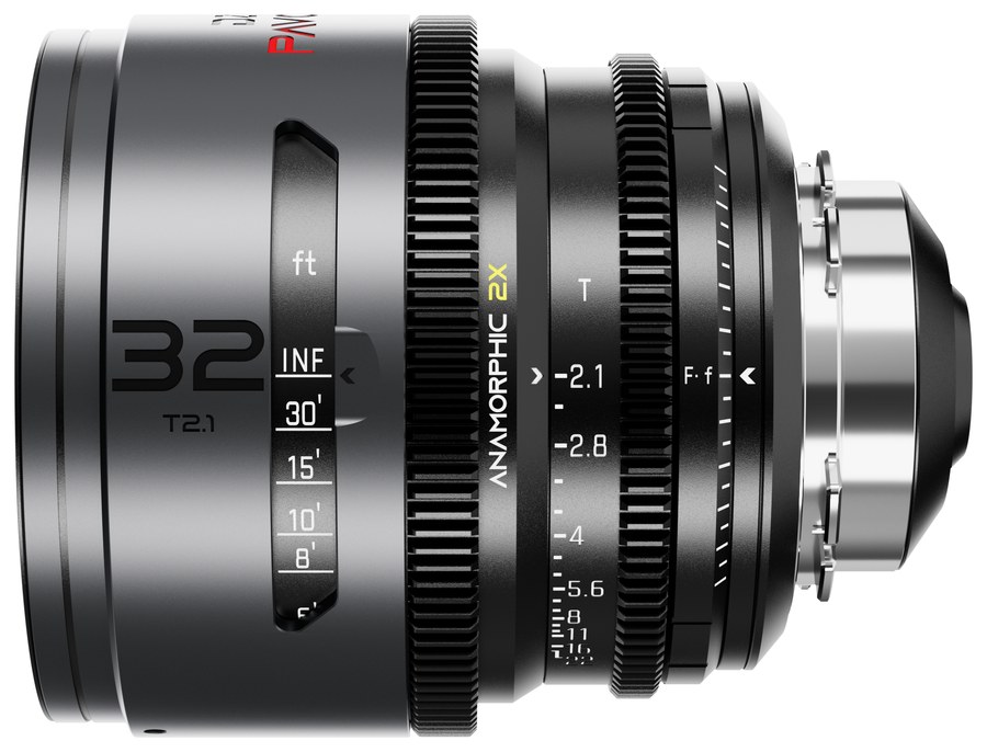 DZOFILM Pavo sada 28/32/40/55/75/100 mm anamorfná 2× – Neutral, PL/EF, stopová stupnica – Pavo 32 mm T2,1