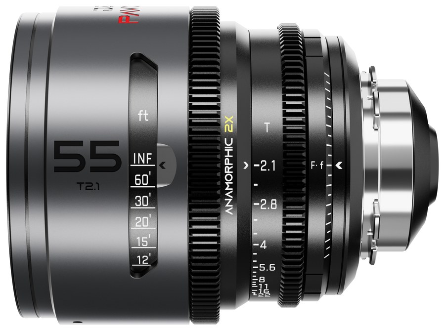 DZOFILM Pavo sada 28/32/40/55/75/100 mm anamorfná 2× – Neutral, PL/EF, stopová stupnica – Pavo 55 mm T2,1
