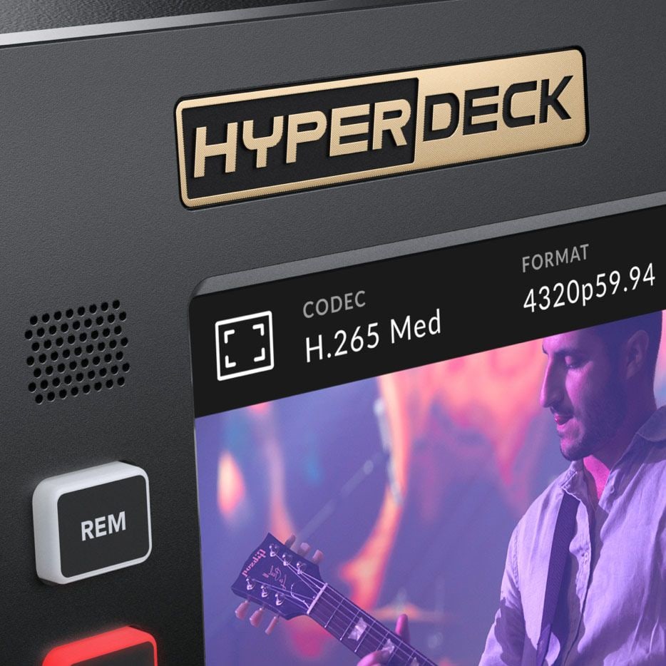 HyperDeck Extreme 8K HDR – Moderný dizajn s klasickým ovládaním