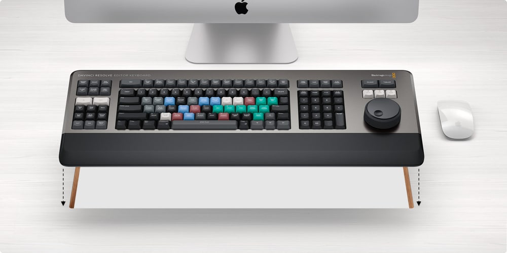 DaVinci Resolve Editor Keyboard – Na stôl aj do pultu