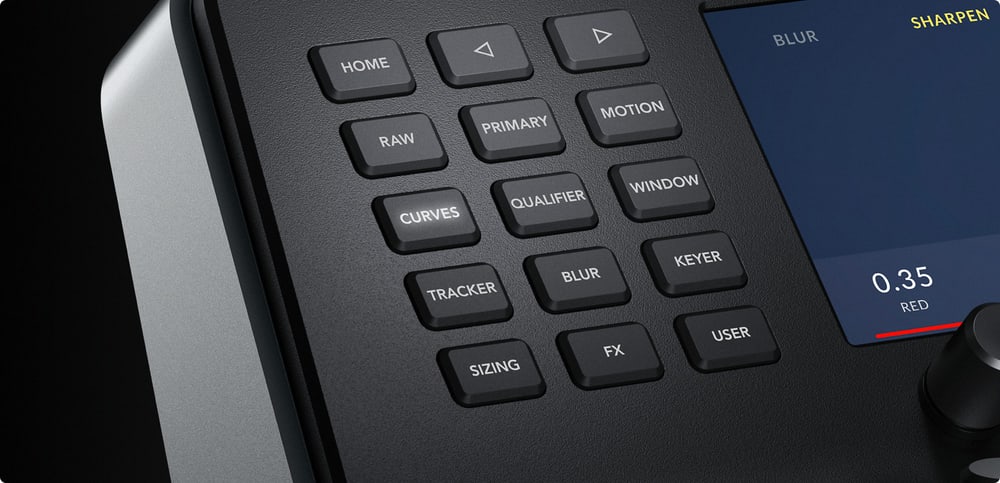 DaVinci Resolve Mini Panel – Rýchle prepínanie nástrojov