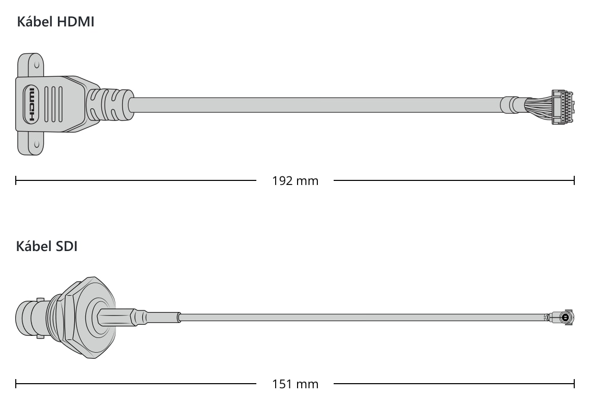 DeckLink Micro Recorder – Káble a konektory
