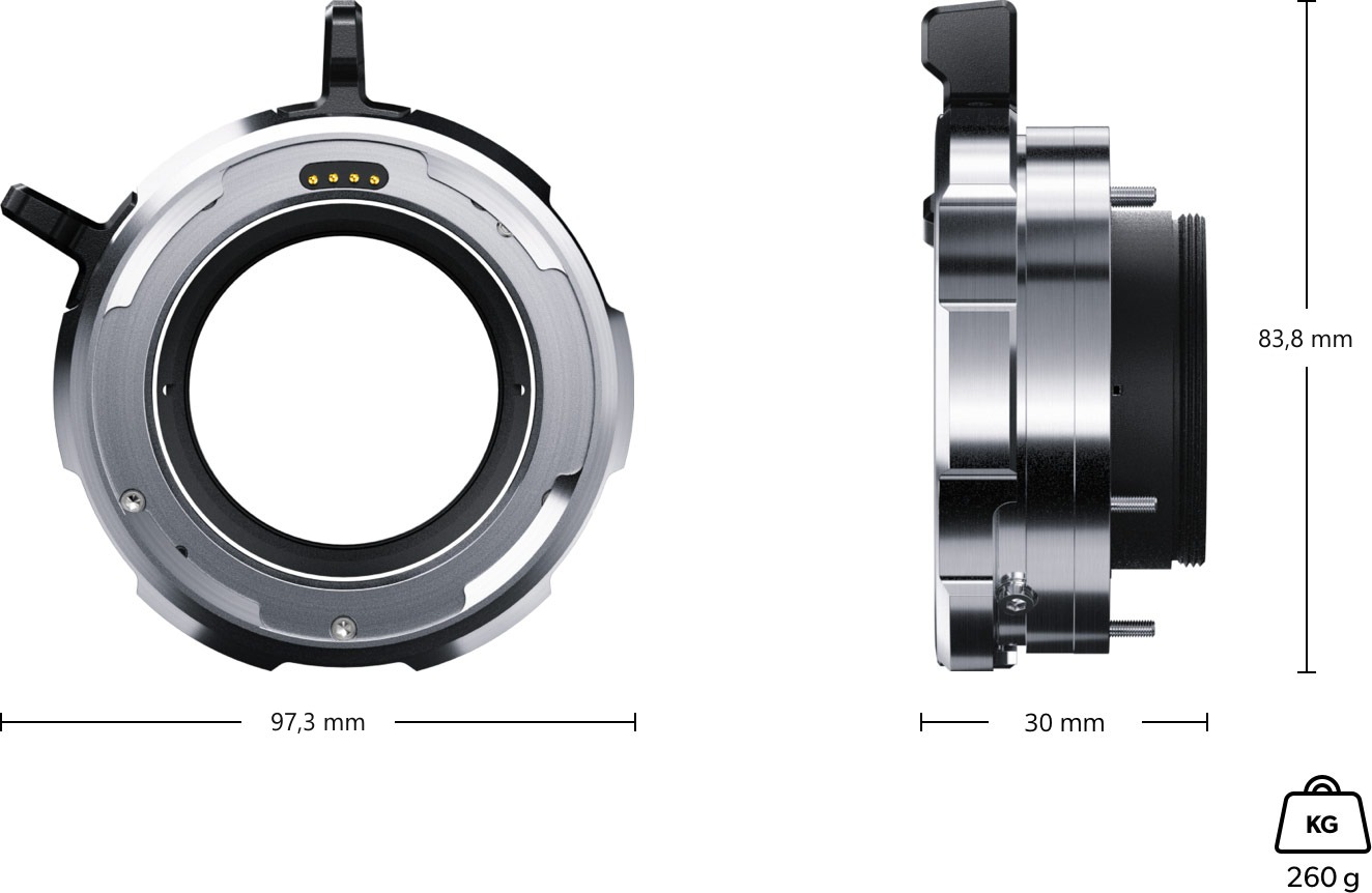 Blackmagic Design URSA Mini Pro PL Mount – Rozmery a hmotnosť