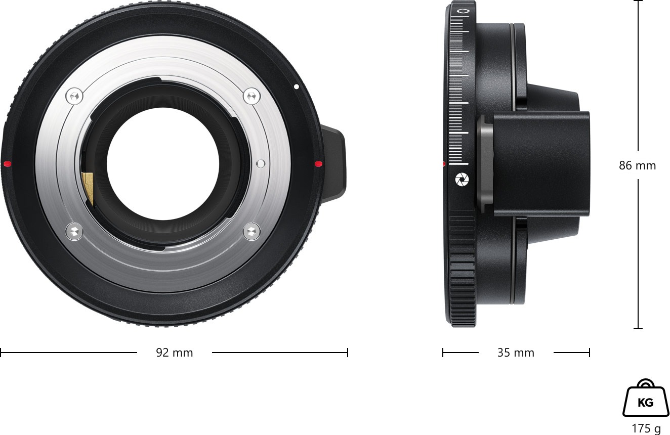 Blackmagic Design URSA Mini Pro F Mount – Rozmery a hmotnosť