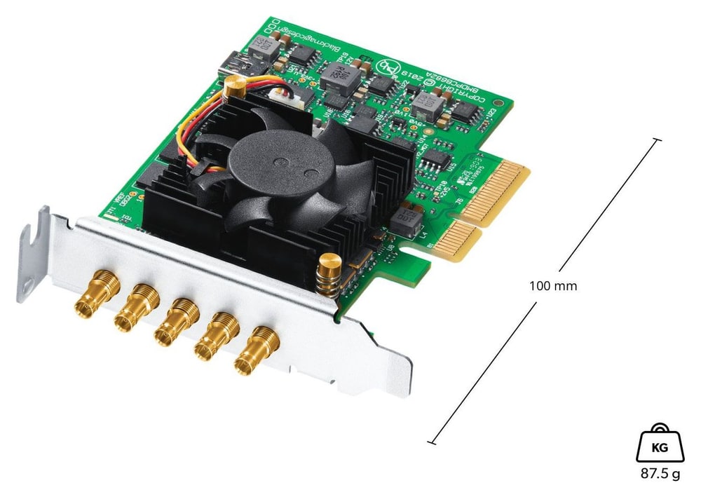 DeckLink Duo 2 Mini – Nízky profil, konektory DIN 1.0/2.3