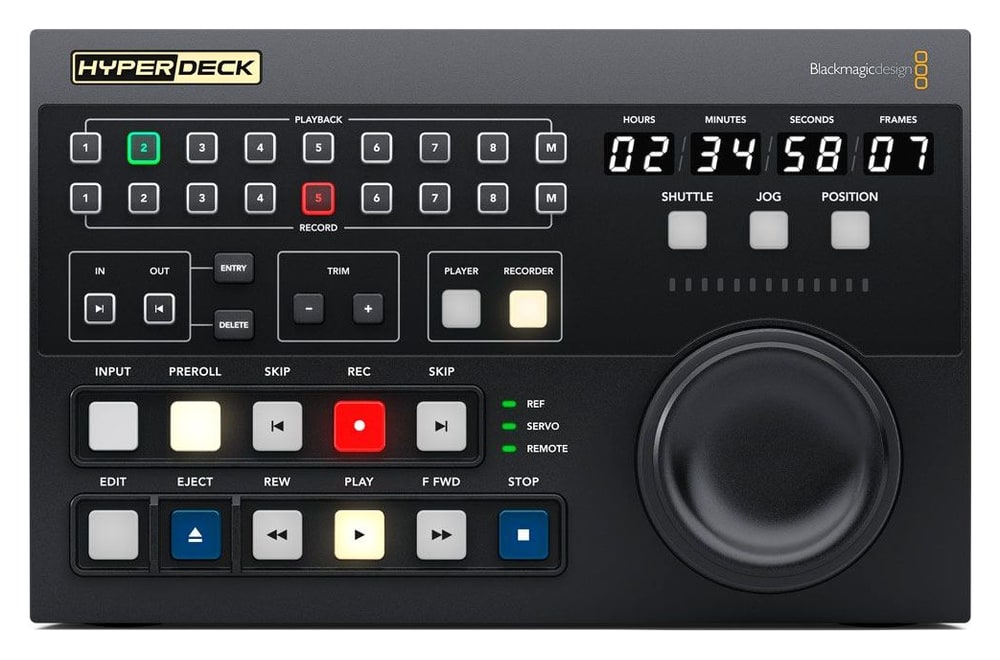 HyperDeck Extreme Control – Tradičné ovládanie vysielacieho rekordéra