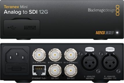 Teranex Mini Analog to SDI 12G – Composite, Y/C aj Component