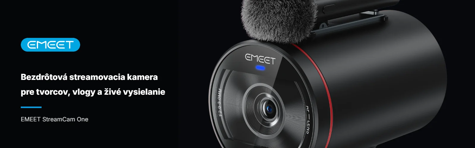EMEET StreamCam One – bezdrôtová streamovacia kamera