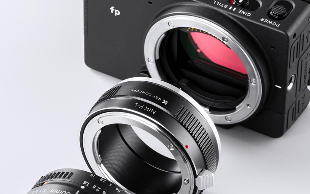 Objektívy Nikon F na tele L-Mount
