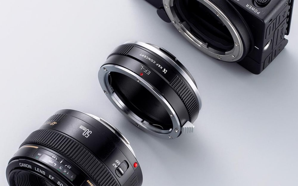 Objektívy Canon EF na fotoaparátoch L-Mount