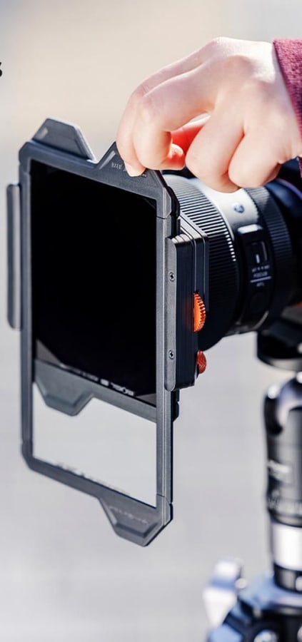 K&F Concept držiak hranatých filtrov X-PRO so vstavaným polarizačným filtrom CPL 95 mm a 4 redukčnými krúžkami
