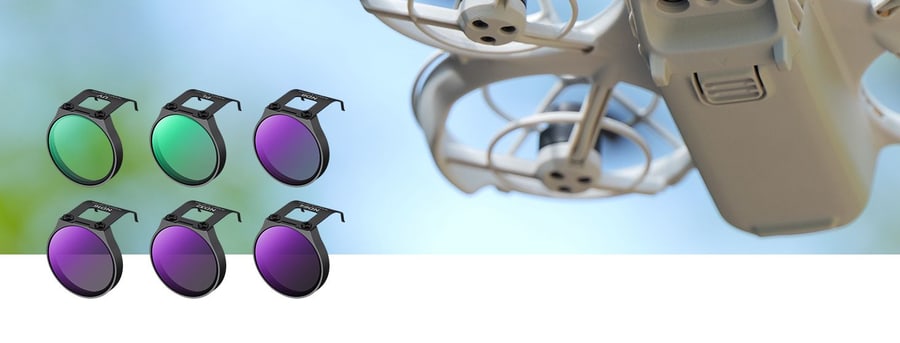 K&F Concept sada 6 filtrov UV + CPL + ND8 + ND16 + ND32 + ND64 pre dron DJI NEO