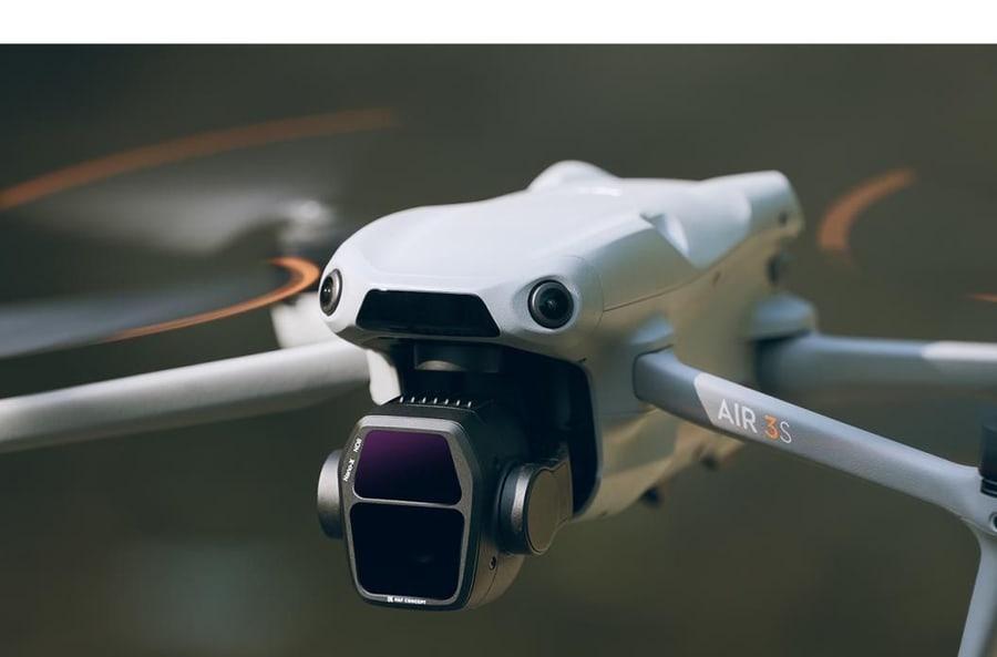 Filtre priamo na kameru dronu