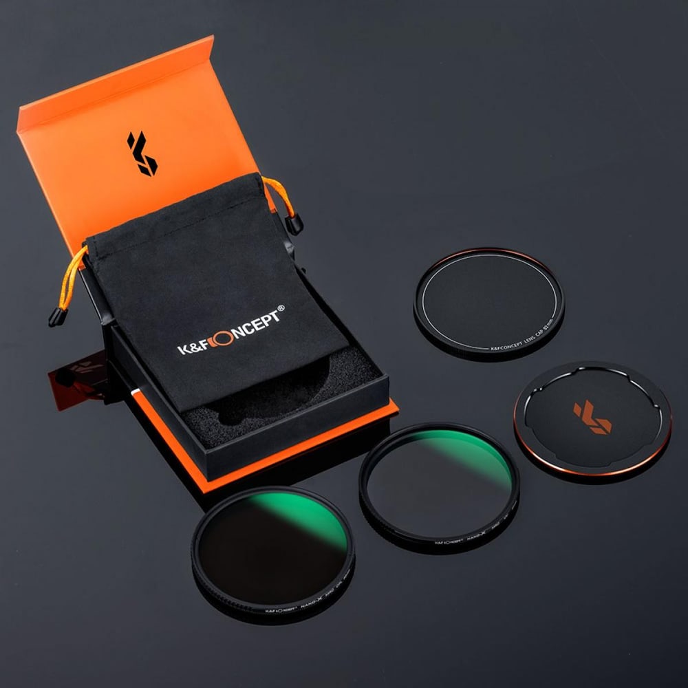 UV a polarizačný filter s krytkami
