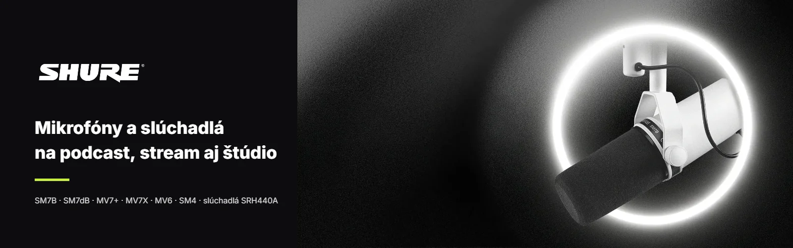 Shure – mikrofóny a slúchadlá na podcast, stream aj štúdio