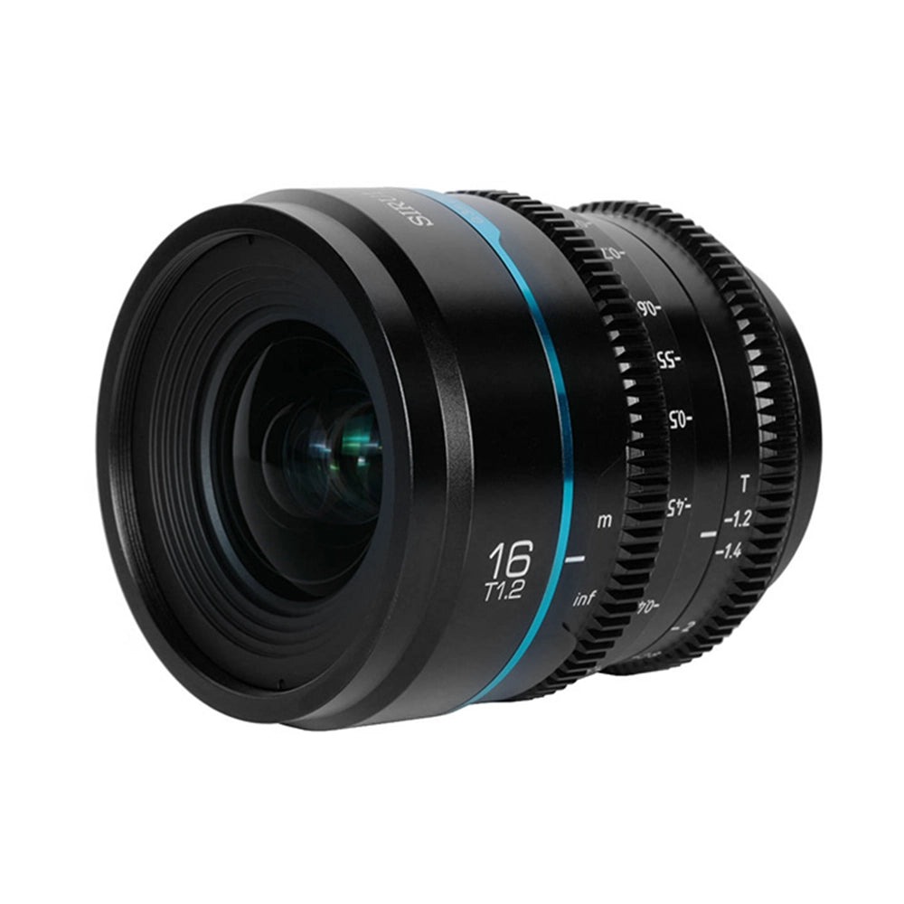 Sirui Nightwalker 16 mm T1,2 S35 manuálny cine objektív (L-Mount, čierny) – Do ruky aj na gimbal