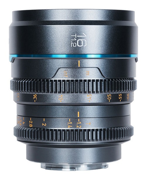 Sirui Nightwalker 16 mm T1,2 S35 manuálny cine objektív (L-Mount, kovovo sivý)