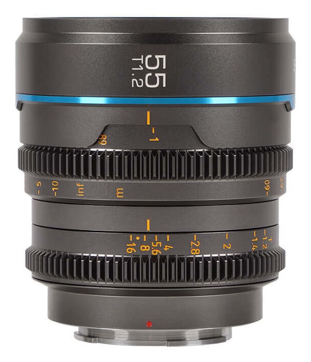 Sirui Nightwalker 55 mm T1,2 S35 manuálny cine objektív (L-Mount, kovovo sivý)
