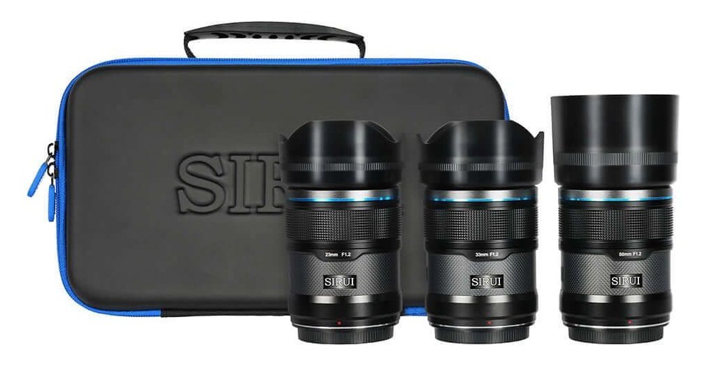 Sirui Sniper 23/33/56mm F1,2 APS-C AF súprava 3 objektívov, Sony E, čierna