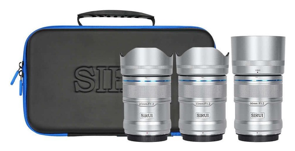 Sirui Sniper 23/33/56mm F1,2 APS-C AF súprava 3 objektívov, Nikon Z, strieborná