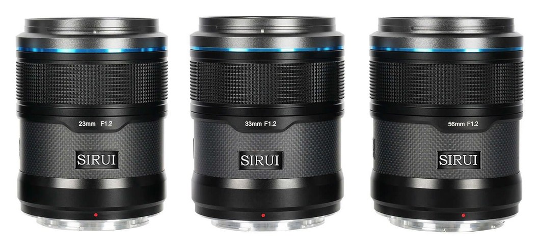 Sirui Sniper 23/33/56mm F1,2 APS-C AF súprava 3 objektívov, Sony E, čierna – Podobné rozmery a hmotnosť