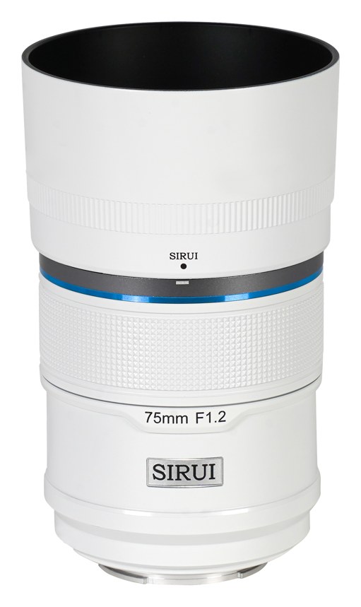Sirui Sniper 75mm F1,2 APS-C AF objektív, Sony E, biely – Biele vyhotovenie: keramický povrch