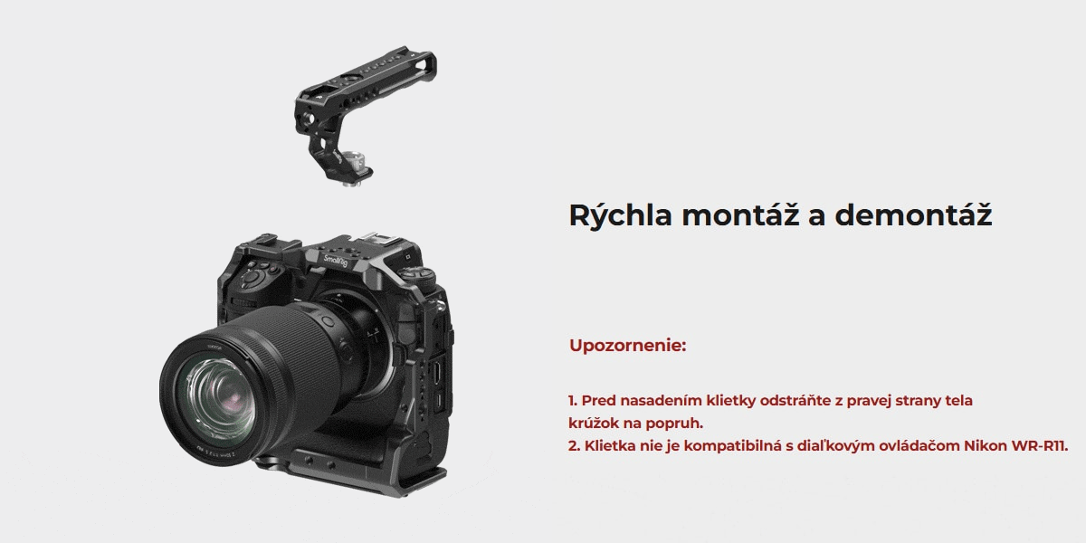 SmallRig Cage Kit pro Nikon Z 9 3738