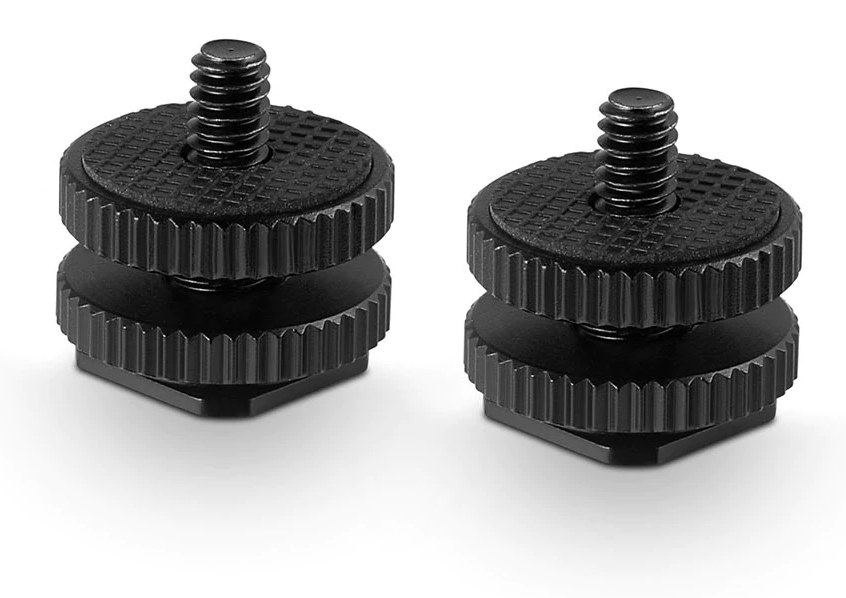 Adaptér pre Cold Shoe so závitom 3/8″ na 1/4″ (balenie 2 ks)
