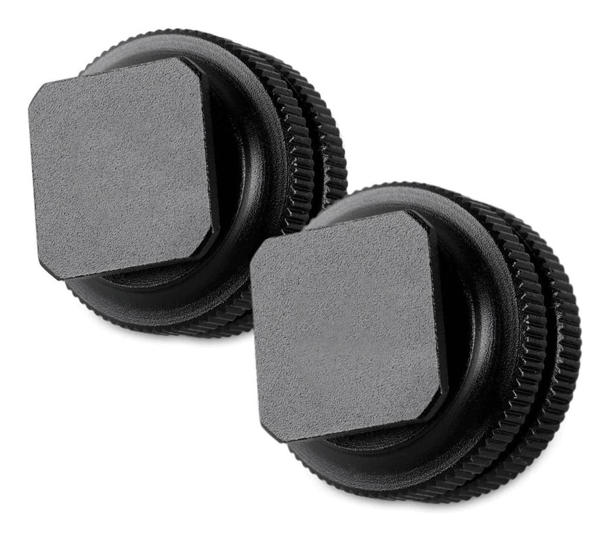 Adaptér pre Cold Shoe so závitom 3/8″ na 1/4″ (balenie 2 ks)