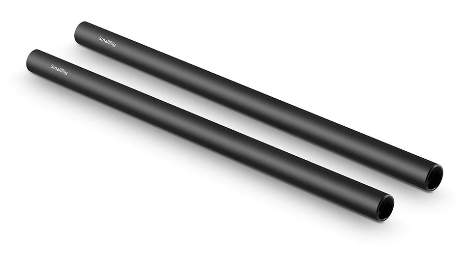 Pár 15 mm tyčí z hliníkovej zliatiny s tvrdou anodizáciou (M12-12 palcov, 30 cm)