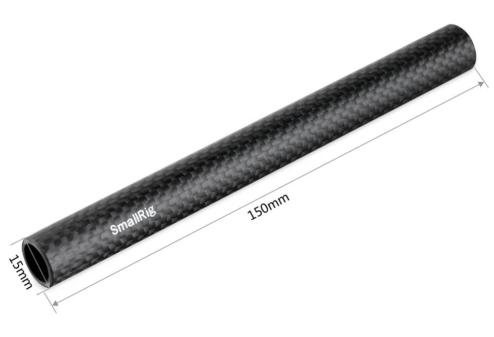 15 mm tyč z uhlíkových vlákien (6'', pár)