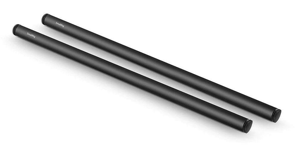 2ks 15mm čierna tyč z hliníkovej zliatiny (M12-40cm) 16 palcov