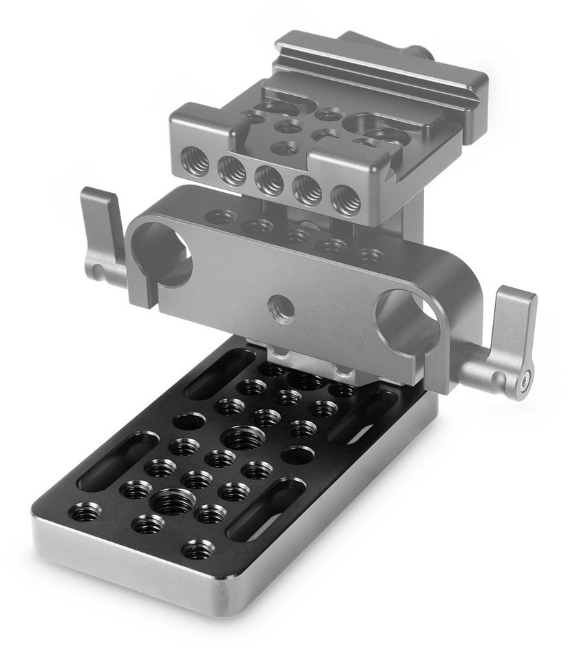 malá upínacia doska s otvormi 1/4''-20 a 3/8″-16