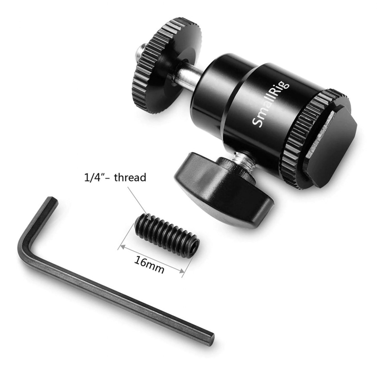 1/4″ držiak pre fotoaparát Hot shoe s prídavnou 1/4″ skrutkou