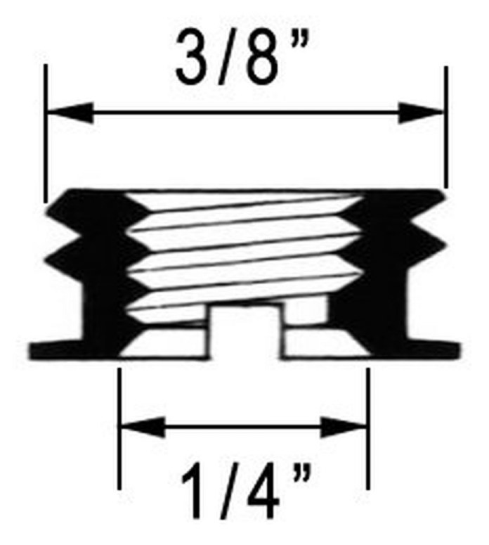 Závitový adaptér s 1/4″ na 3/8″ závit 5ks balenie