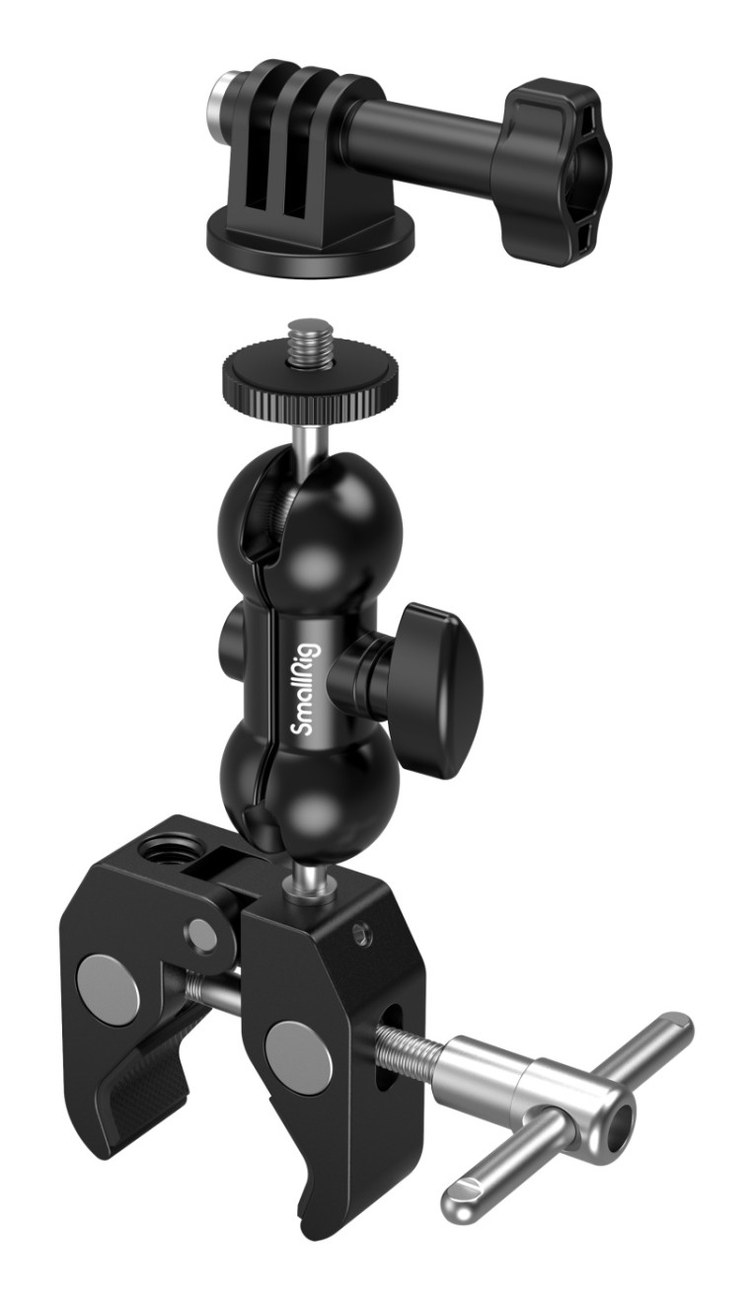Multifunkčná dvojitá guľová hlavica so svorkou a 1/4″ skrutkou 1138