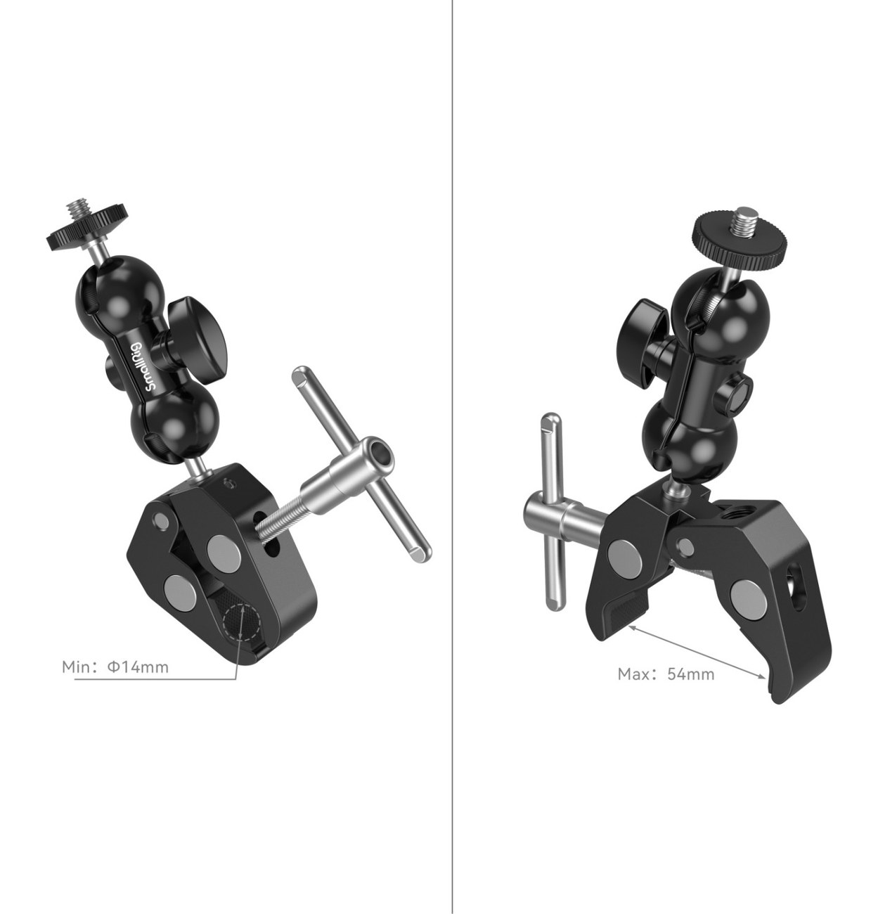 Multifunkčná dvojitá guľová hlavica so svorkou a 1/4″ skrutkou 1138
