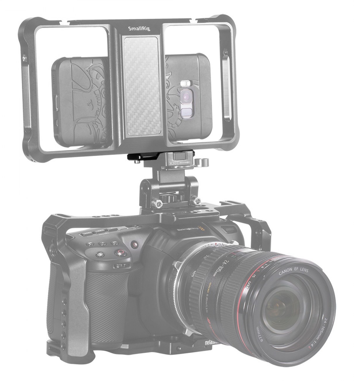 Mini bezpečnostná lišta NATO pre klietku na mobilný telefón