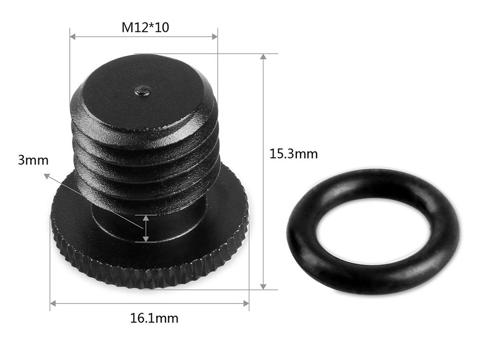 15 mm uzáver tyče (M12, 4 ks)