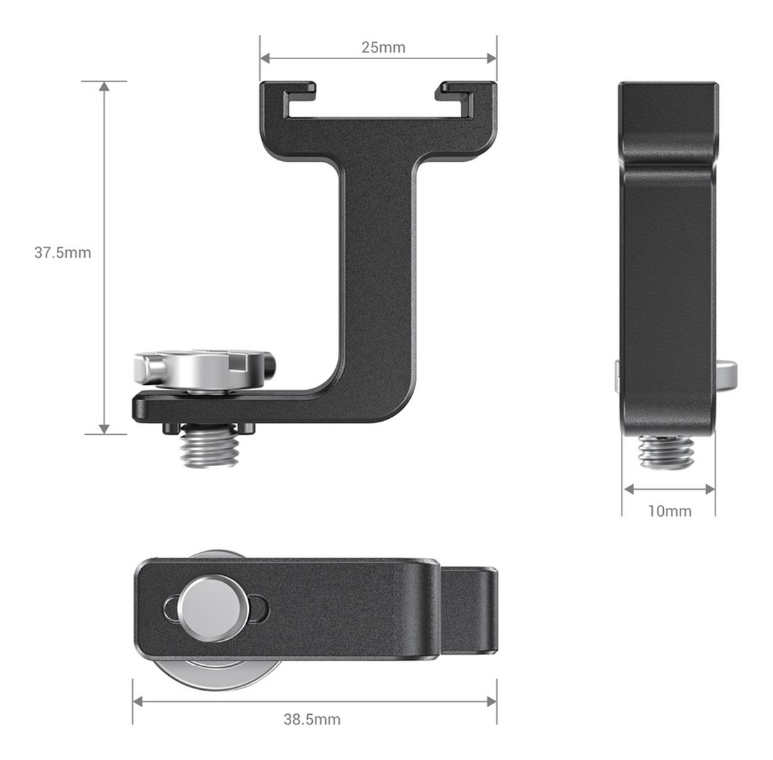 adaptér so závitom 1/4″-20 na Cold Shoe pre klietku Pro Mobile