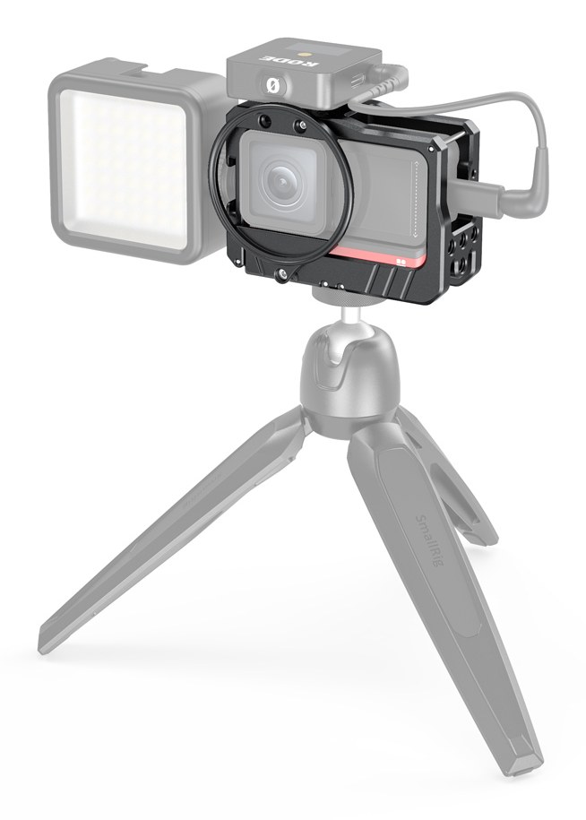 KLIETKA NA VLOGOVANIE A 52MM ADAPTÉR FILTRA PRE INSTA360 ONE R 4K EDITION