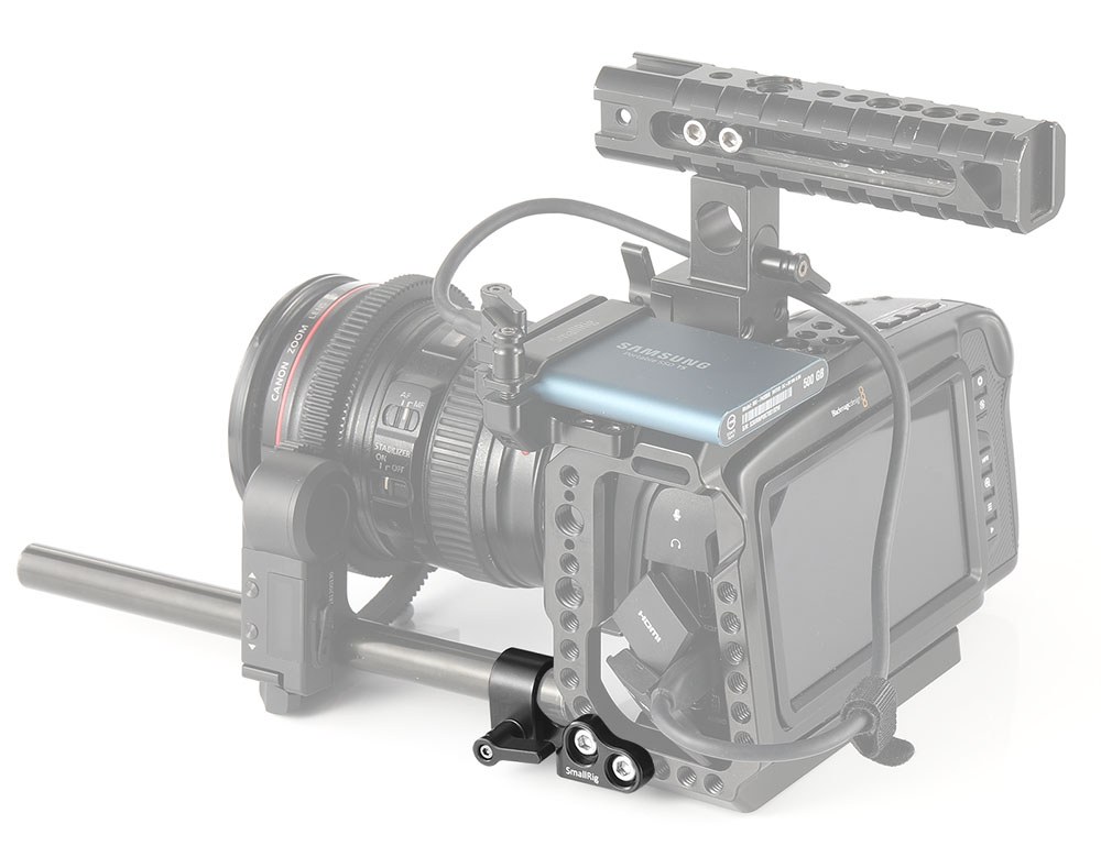 15 mm svorka na jednu tyč pre klietku BMPCC 4K a 6K