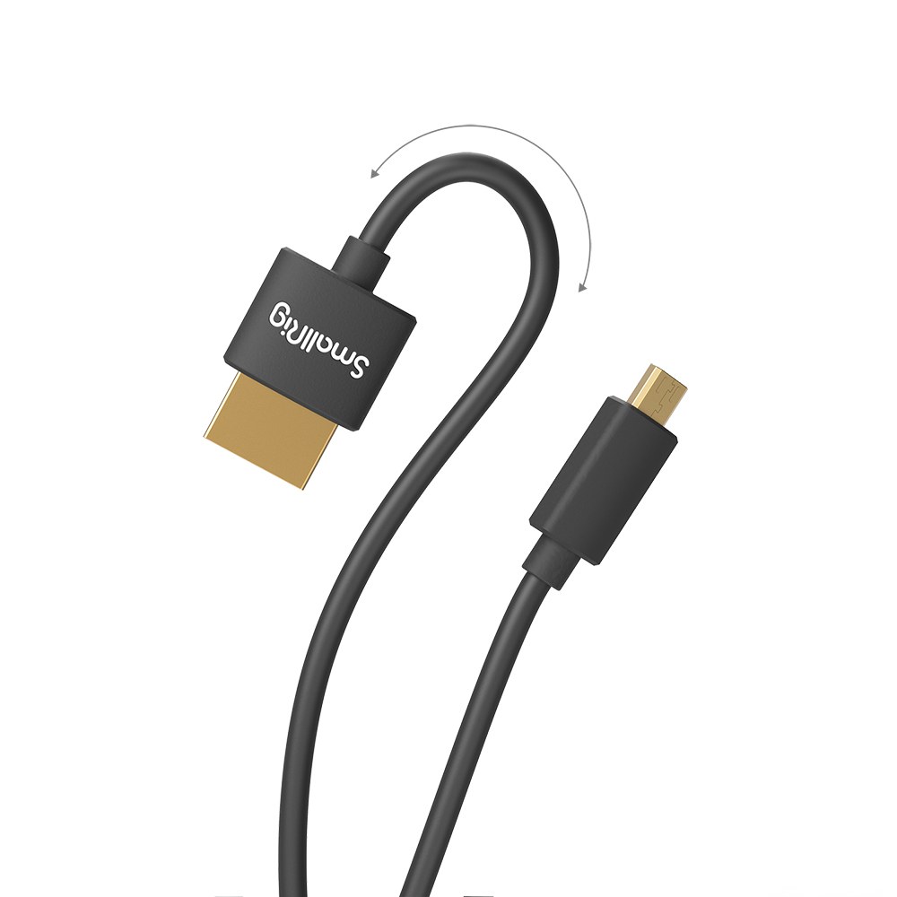 Ultra tenký kábel HDMI 4K (D do A) 35 cm