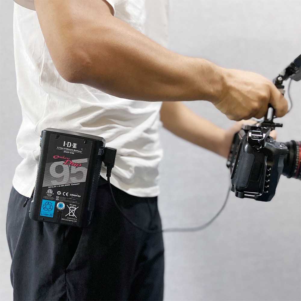 Mini V Mount Battery Plate s klipom na opasok