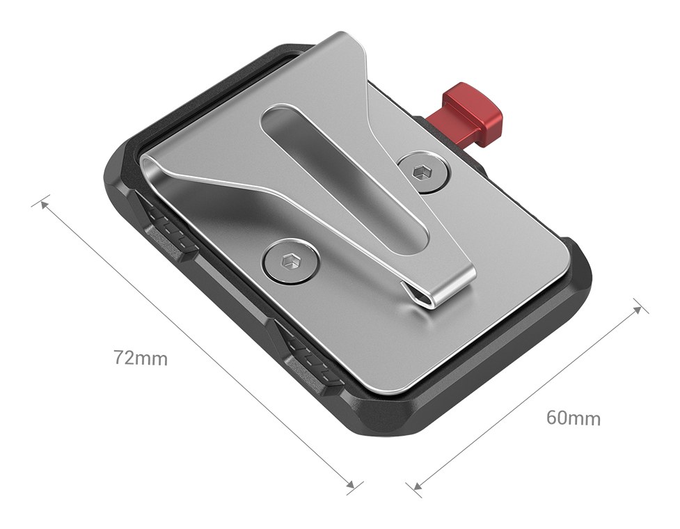 Mini V Mount Battery Plate s klipom na opasok